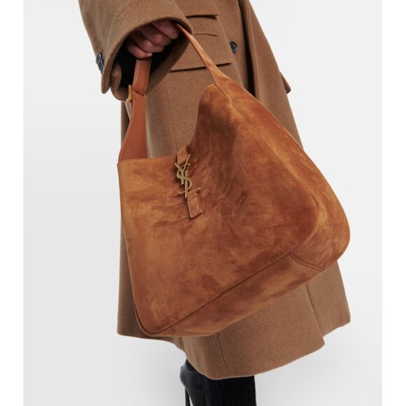 Saint Laurent Small Le 5 A 7 Hobo Bag in Brown Caramel - Picture 3 of 9